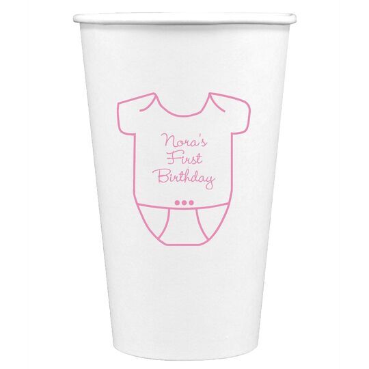 Baby Onesie Paper Coffee Cups